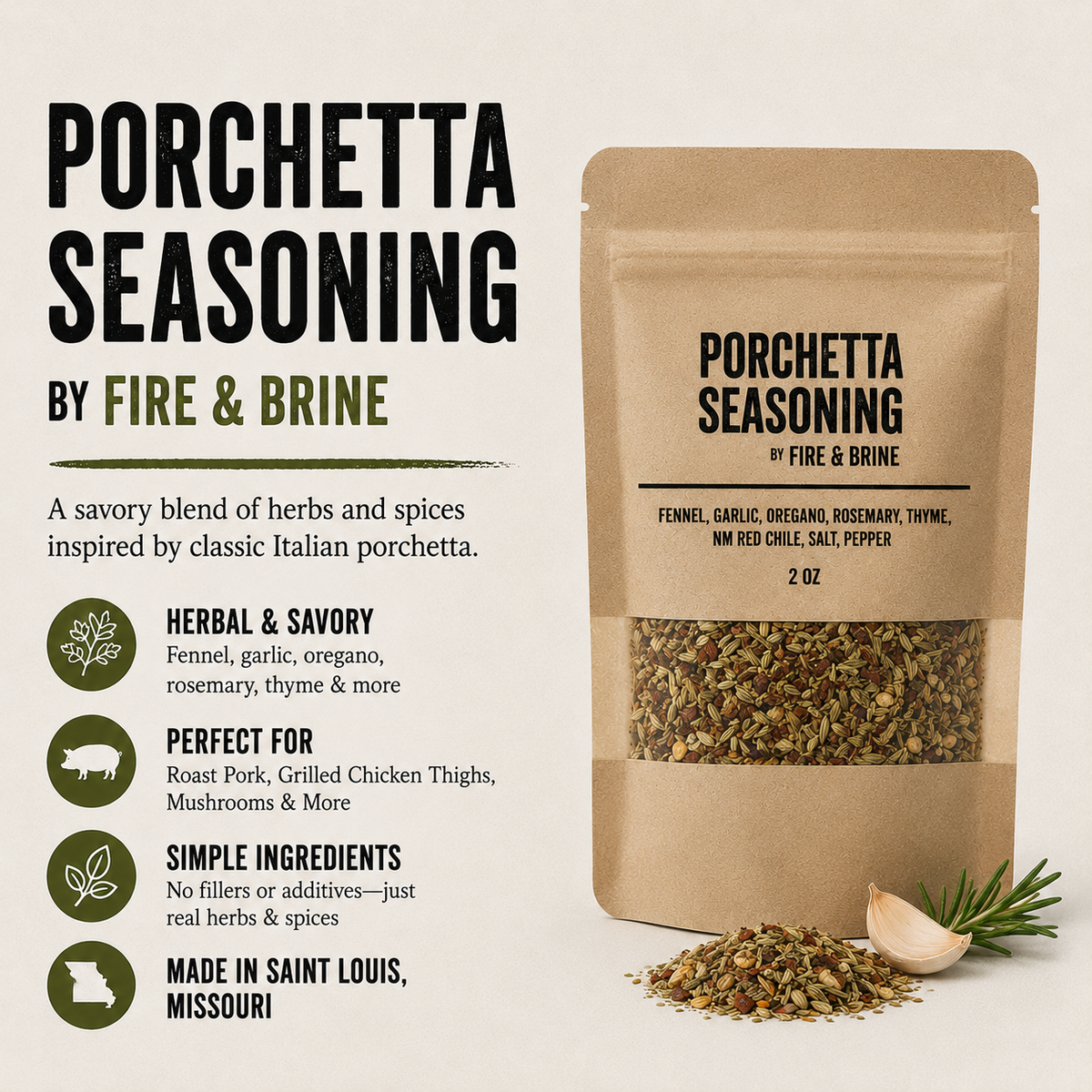 Porchetta Seasoning for Roast Pork