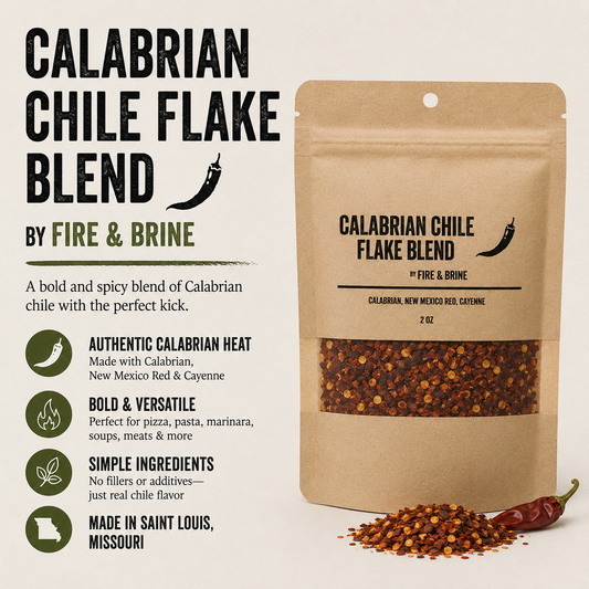 Calabrian Chile Flake Blend with Italian chili peppers for pizza, pasta, seafood and Italian cooking